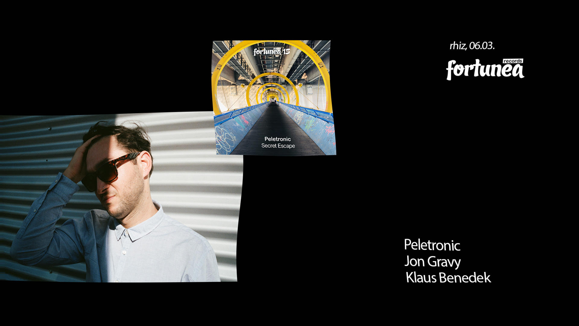 Peletronic am 6. March 2020 @ Rhiz. Peletronic am 6. March 2020 @ Rhiz.