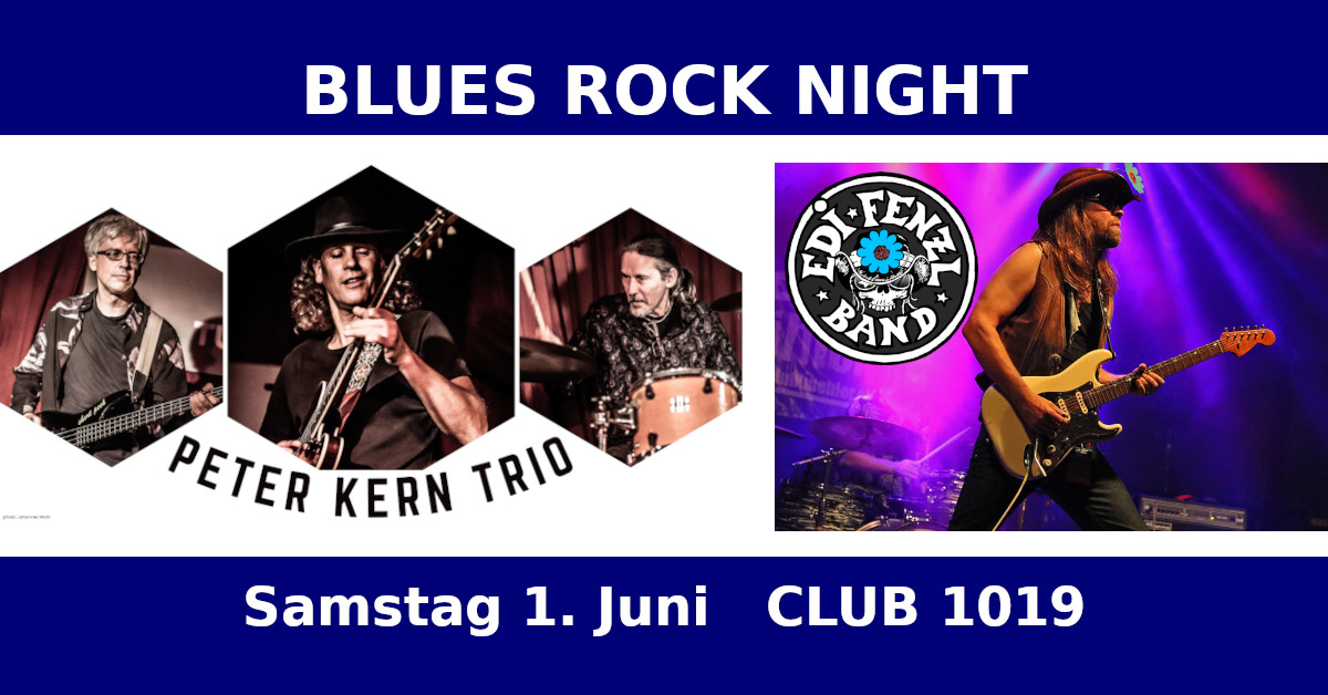 Peter Kern Trio + Edi Fenzl Band am 1. June 2024 @ Club 1019.