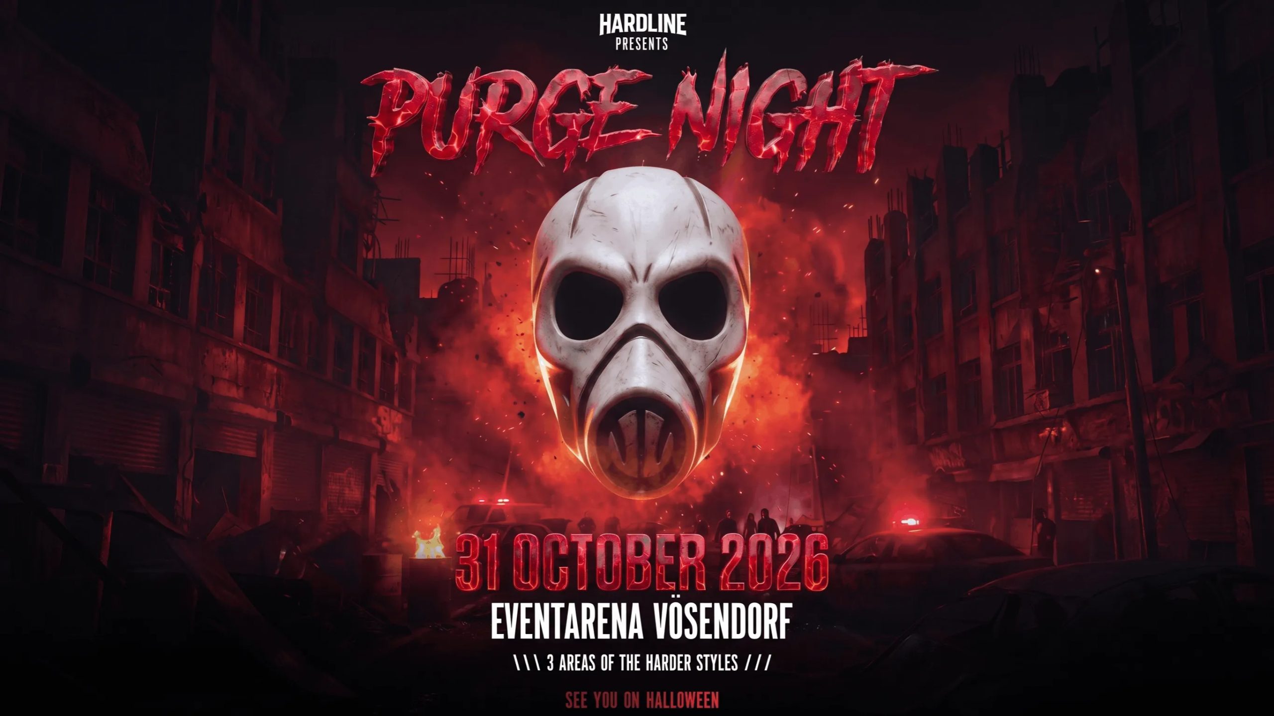 HARDLINE: PURGE NIGHT am 31. October 2026 @ Event Arena Vösendorf.