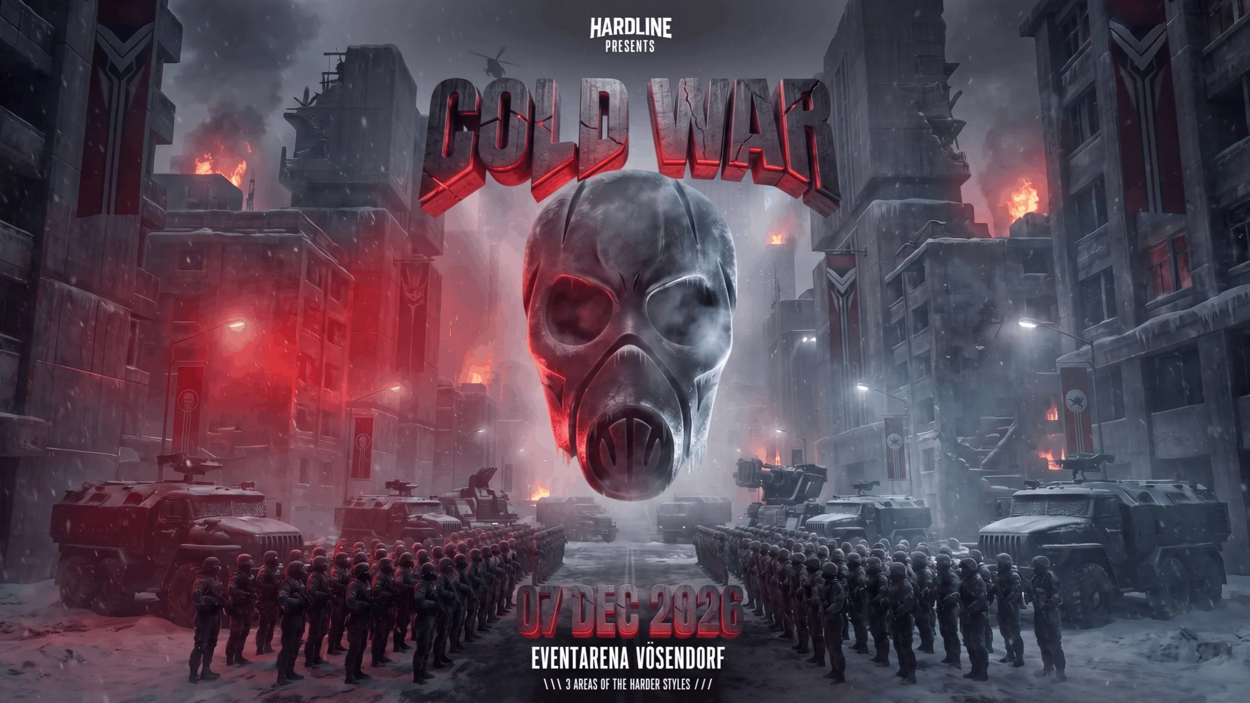 HARDLINE: COLD WAR am 7. December 2026 @ Event Arena Vösendorf.