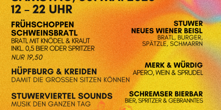 Schmankerl & Sounds: Gassenfest im Stuwerviertel