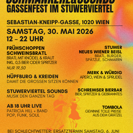 Schmankerl & Sounds: Gassenfest im Stuwerviertel