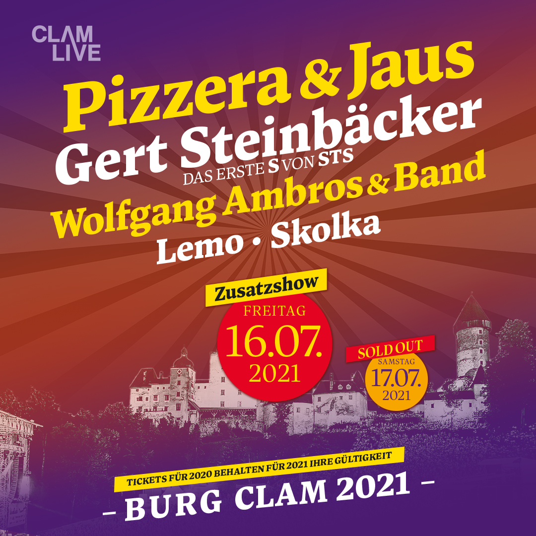Pizzera & Jaus am 11. July 2020 @ Burg Clam. Pizzera & Jaus am 11. July 2020 @ Burg Clam.