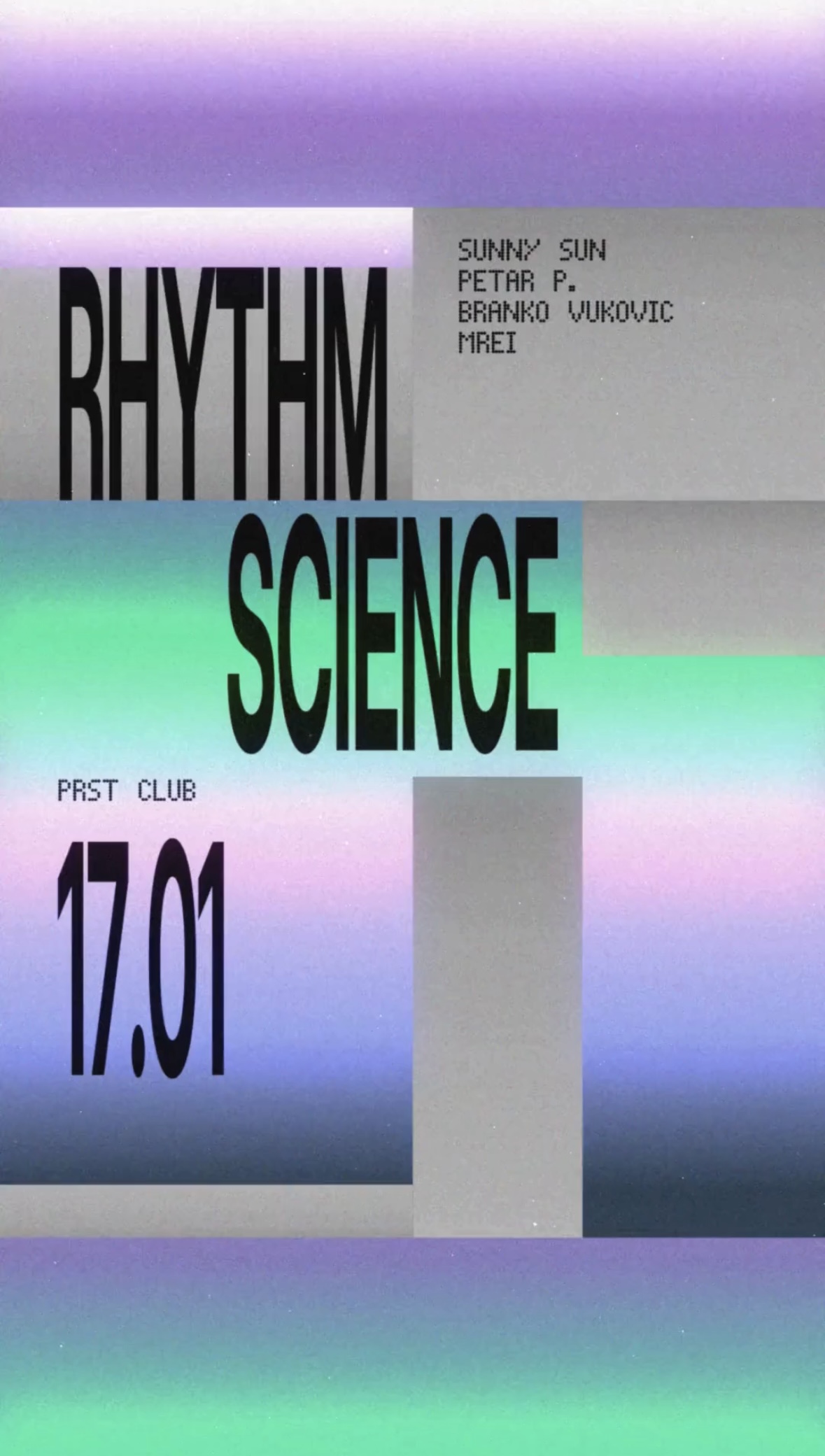 Rhythm Science am 17. January 2026 @ Praterstrasse / PRST.