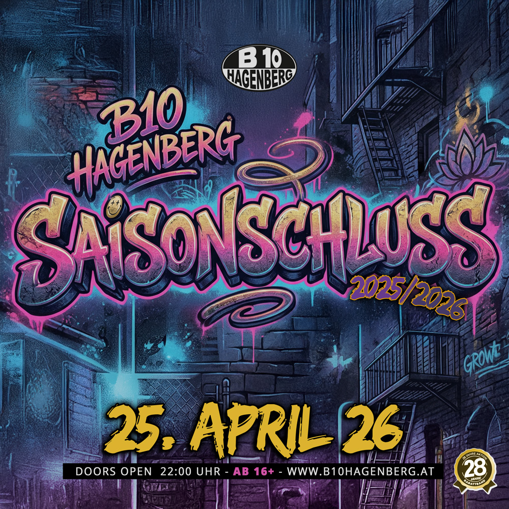 B10 Saisonschluss am 25. April 2026 @ B10 Hagenberg.