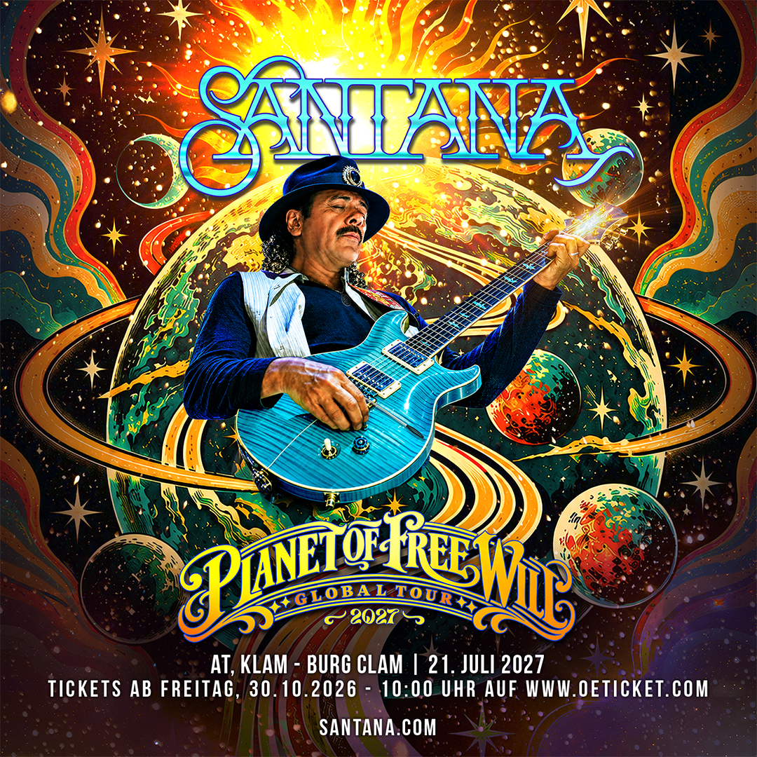 Santana am 21. July 2027 @ Burg Clam.