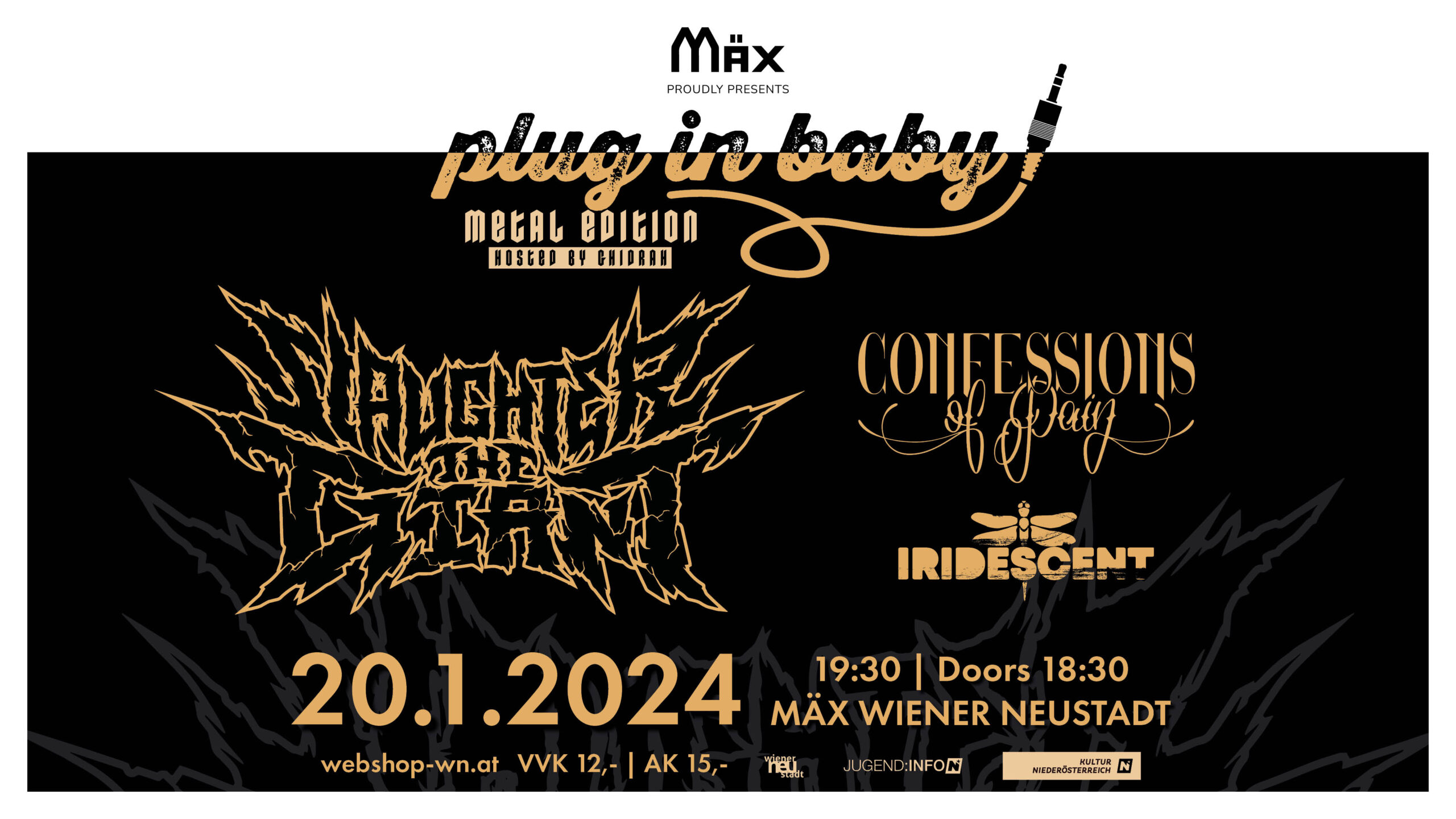 SLAUGHTER THE GIANT am 20. January 2024 @ MÄX. SLAUGHTER THE GIANT am 20. January 2024 @ MÄX.