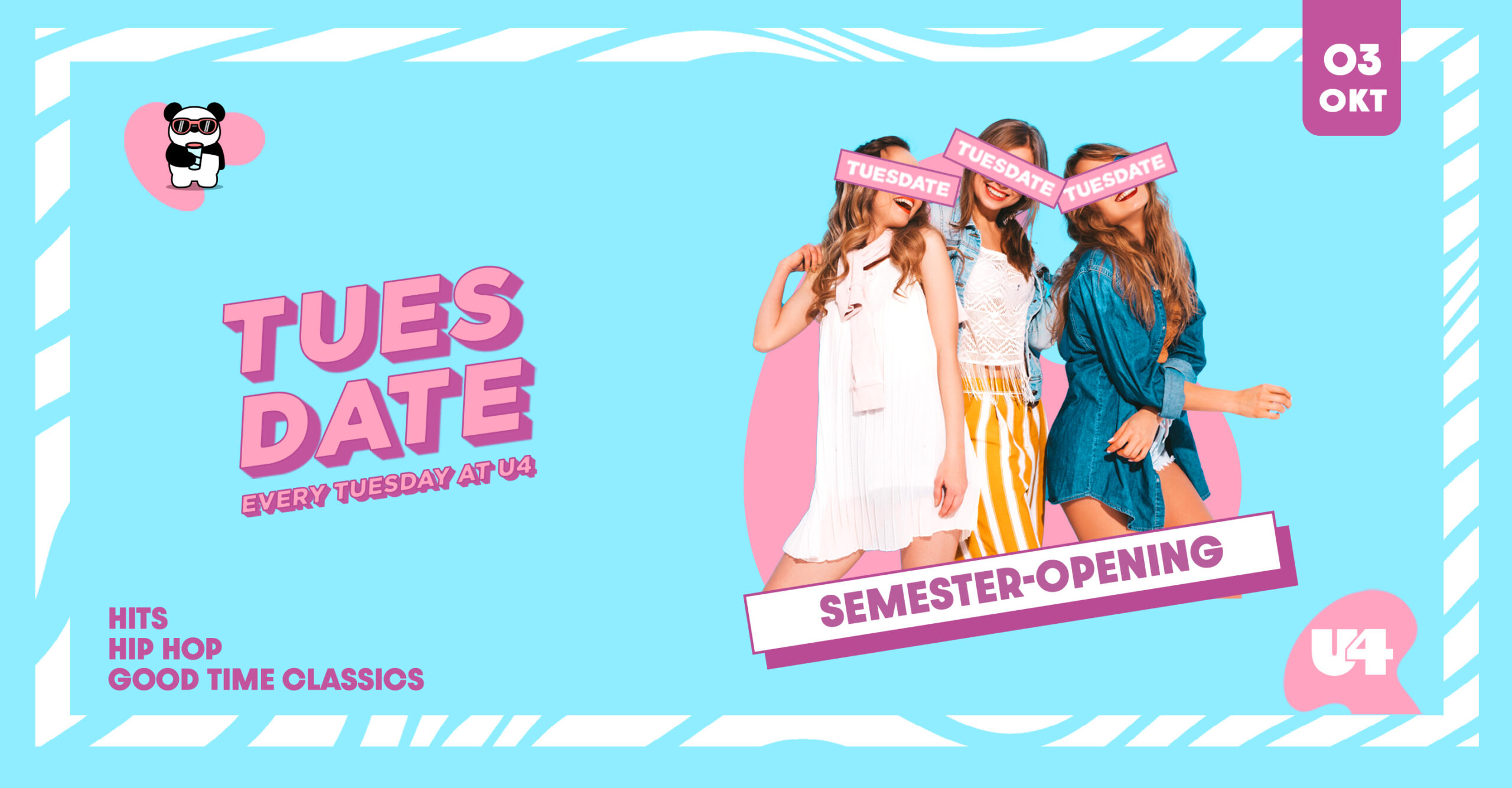 TUESDATE am 3. October 2023 @ U4. TUESDATE am 3. October 2023 @ U4.