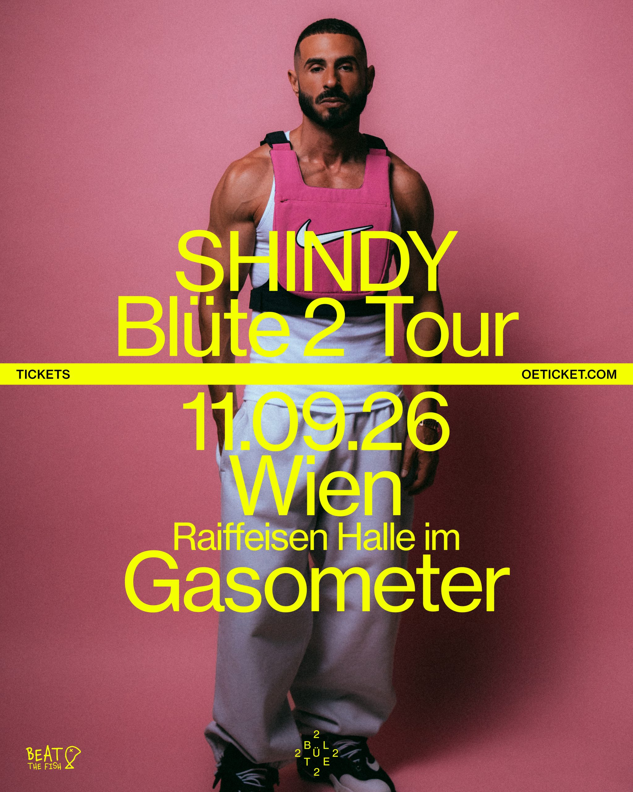 Shindy am 11. September 2026 @ Raiffeisen Halle im Gasometer.