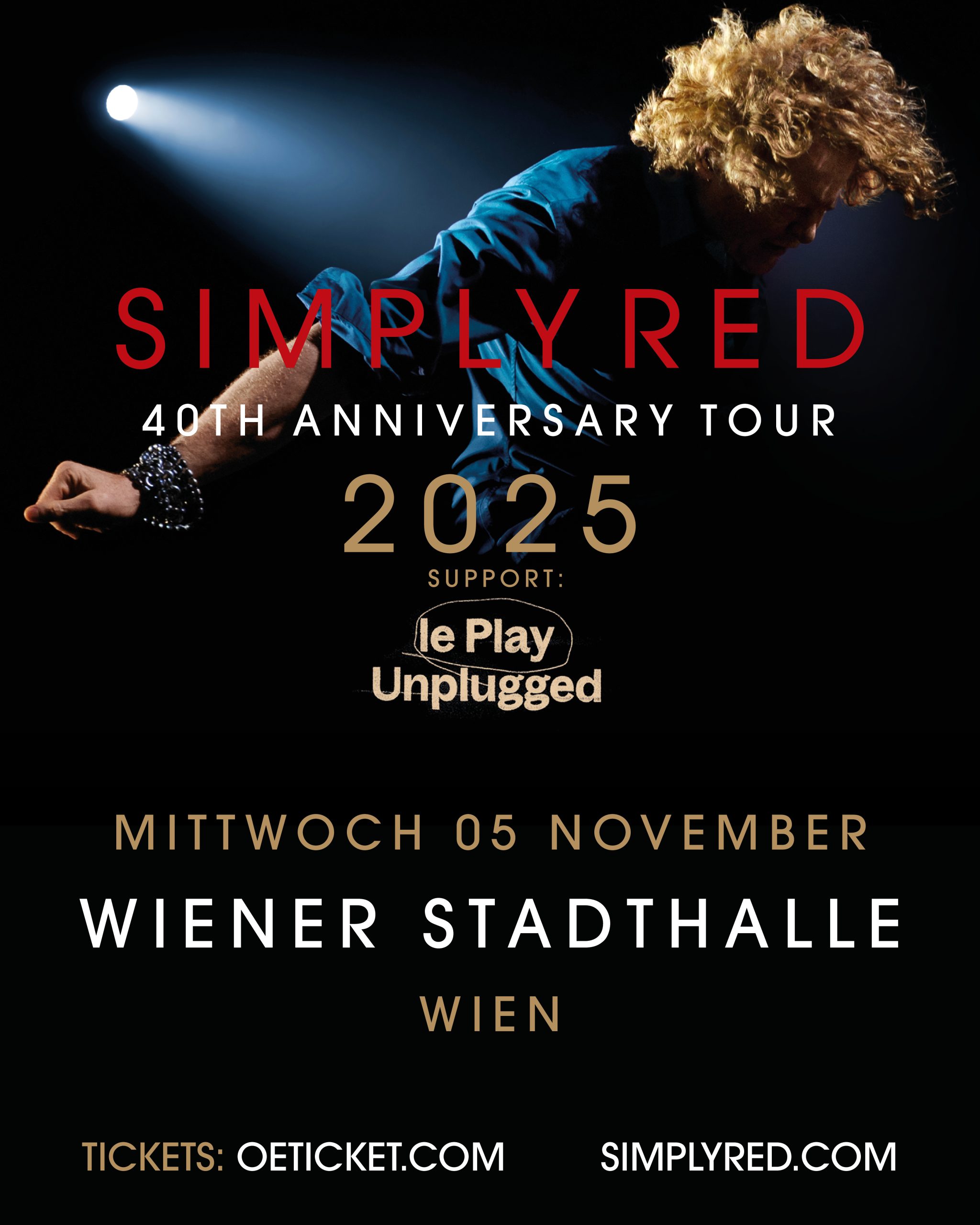 Simply Red am 5. November 2025 @ Wiener Stadthalle.