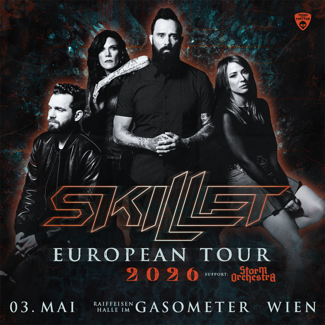 Skillet am 3. May 2026 @ Raiffeisen Halle im Gasometer.