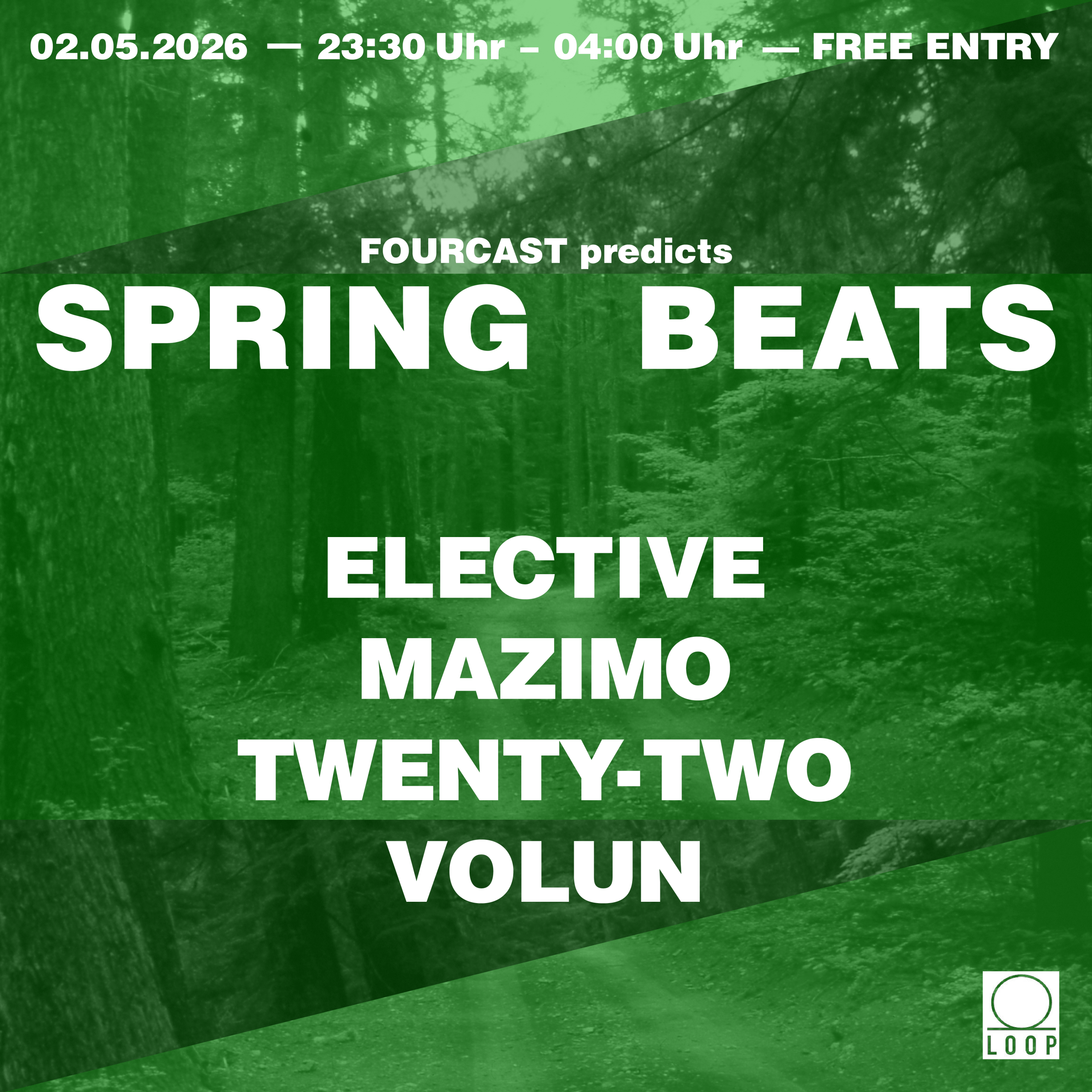 Spring Beats am 2. May 2026 @ Loop.