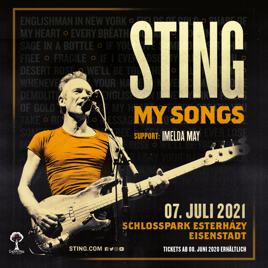 Sting am 15. July 2022 @ Schlosspark, Schloss Esterhazy.