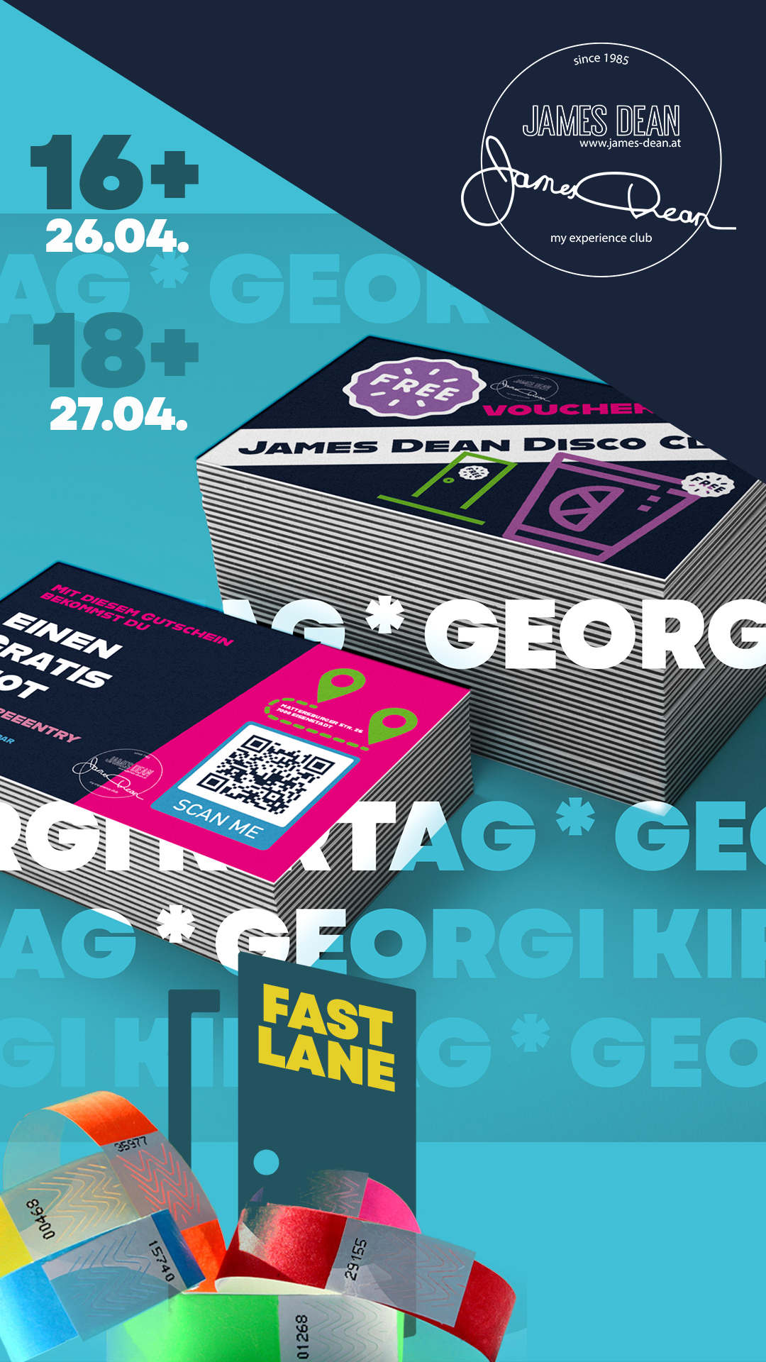 Georgi Kirtag Special am 26. April 2024 @ James Dean Disco Club.