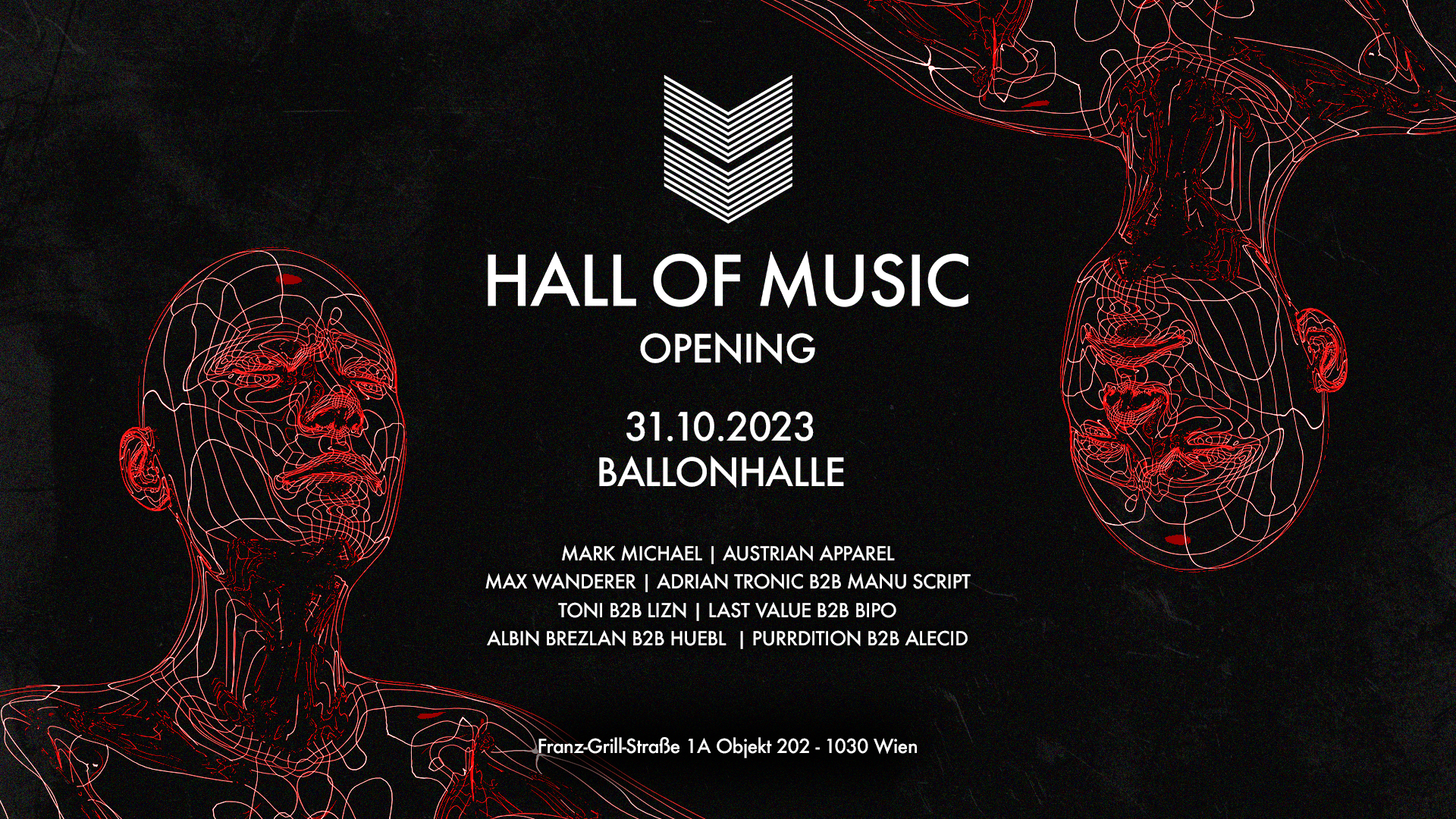 HALL OF MUSIC am 31. October 2023 @ Ballonhalle.