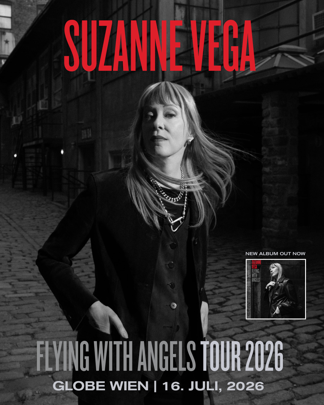 Suzanne Vega am 16. July 2026 @ Globe Wien.