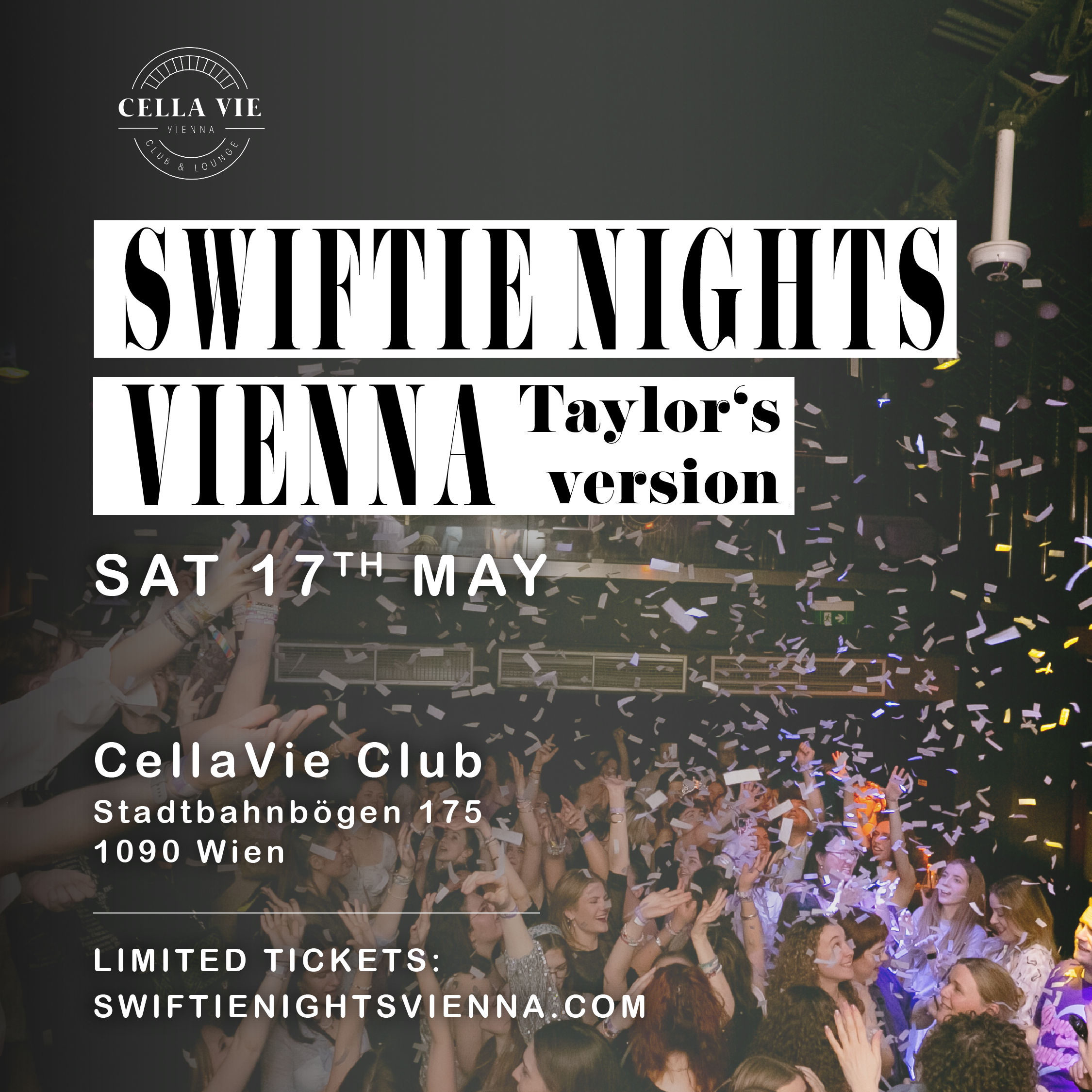 Swiftie Nights Vienna am 17. May 2025 @ CellaVie Aviation Club & Lounge. Swiftie Nights Vienna am 17. May 2025 @ CellaVie Aviation Club & Lounge.