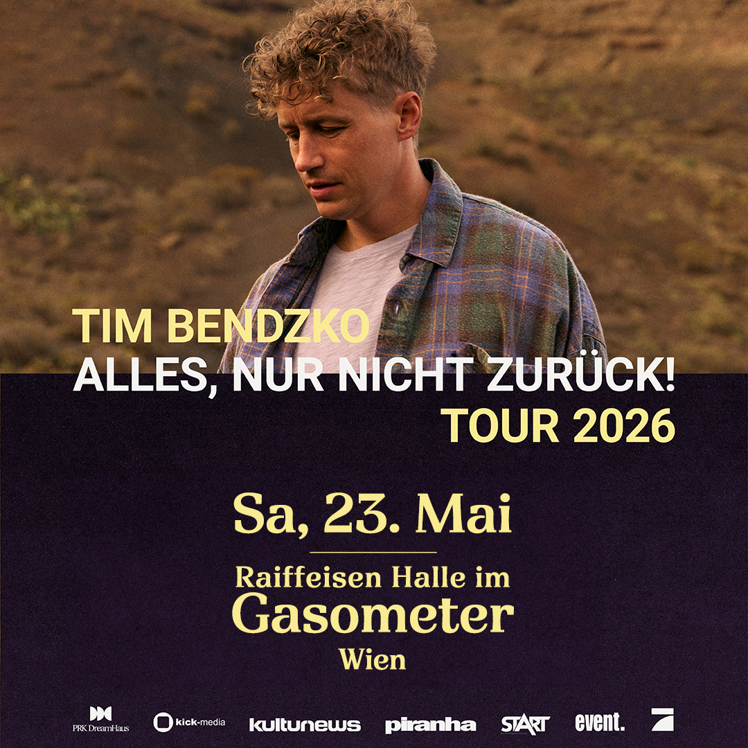 Tim Bendzko am 23. May 2026 @ Raiffeisen Halle im Gasometer.