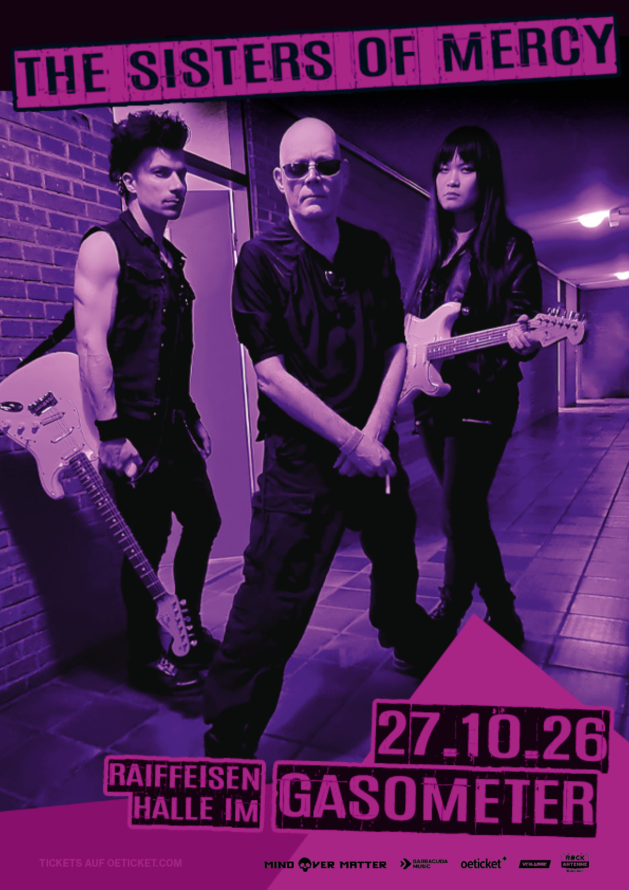 The Sisters Of Mercy am 27. October 2026 @ Raiffeisen Halle im Gasometer.