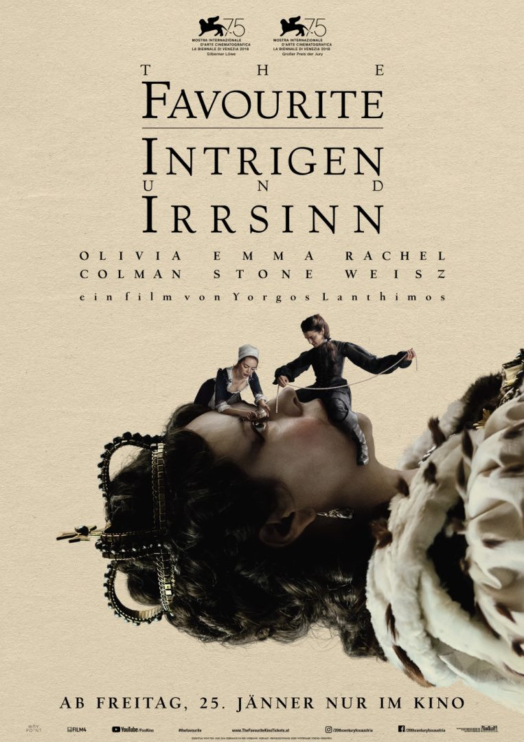 Neu im Kino: The Favourite - barocke Stadtführung zum Film am 20. January 2019 @ Café Oper Wien - Wiener Innenstadt. Neu im Kino: The Favourite - barocke Stadtführung zum Film am 20. January 2019 @ Café Oper Wien - Wiener Innenstadt.