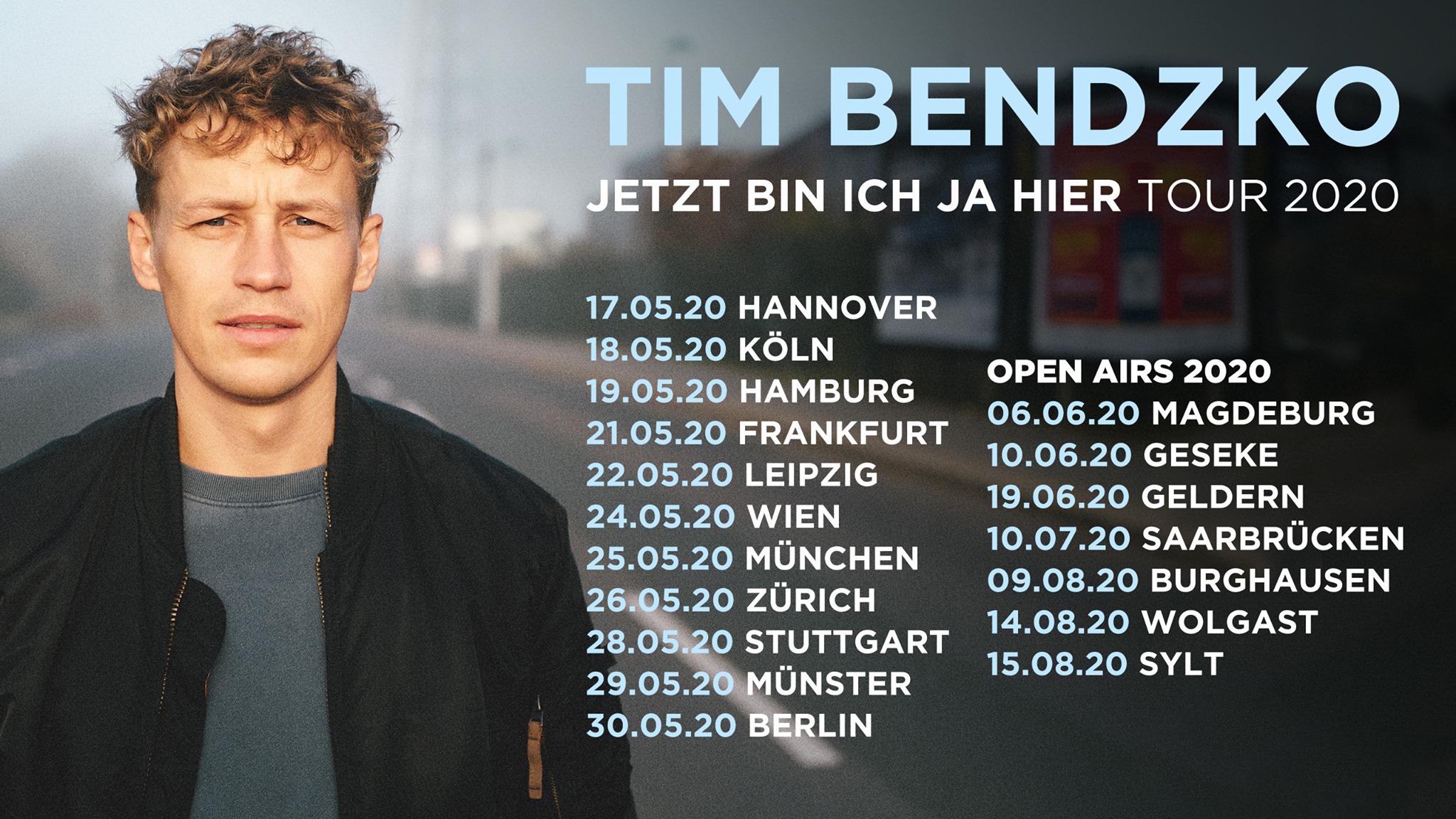 Tim Bendzko am 24. May 2020 @ Raiffeisen Halle (früher: Planet.tt Gasometer).