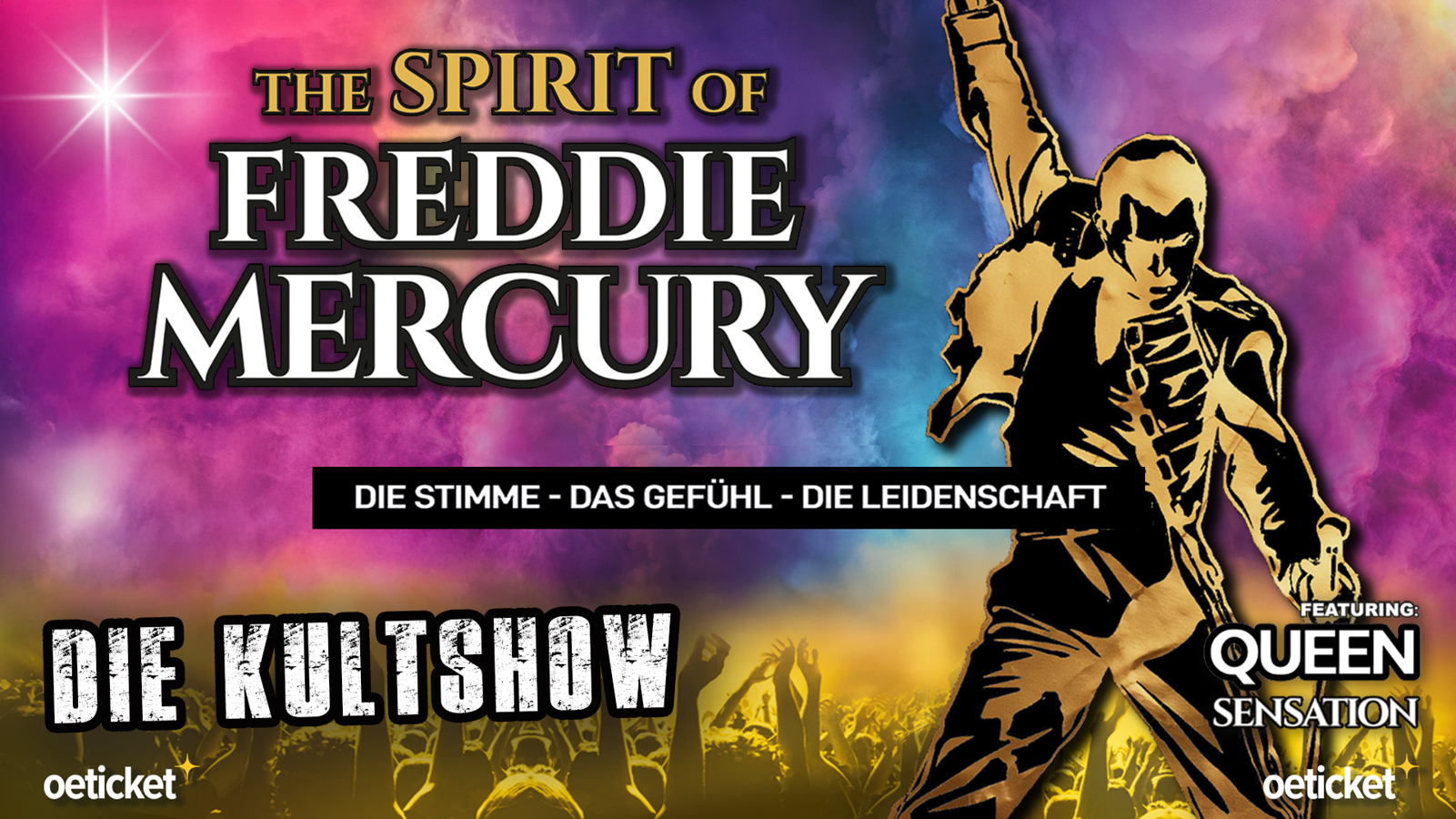 The Spirit of Freddie Mercury am 5. July 2026 @ Schlossbergbühne Kasematten.
