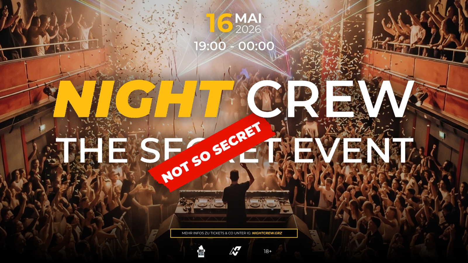 NIGHT CREW am 16. May 2026 @ Orpheum Graz.