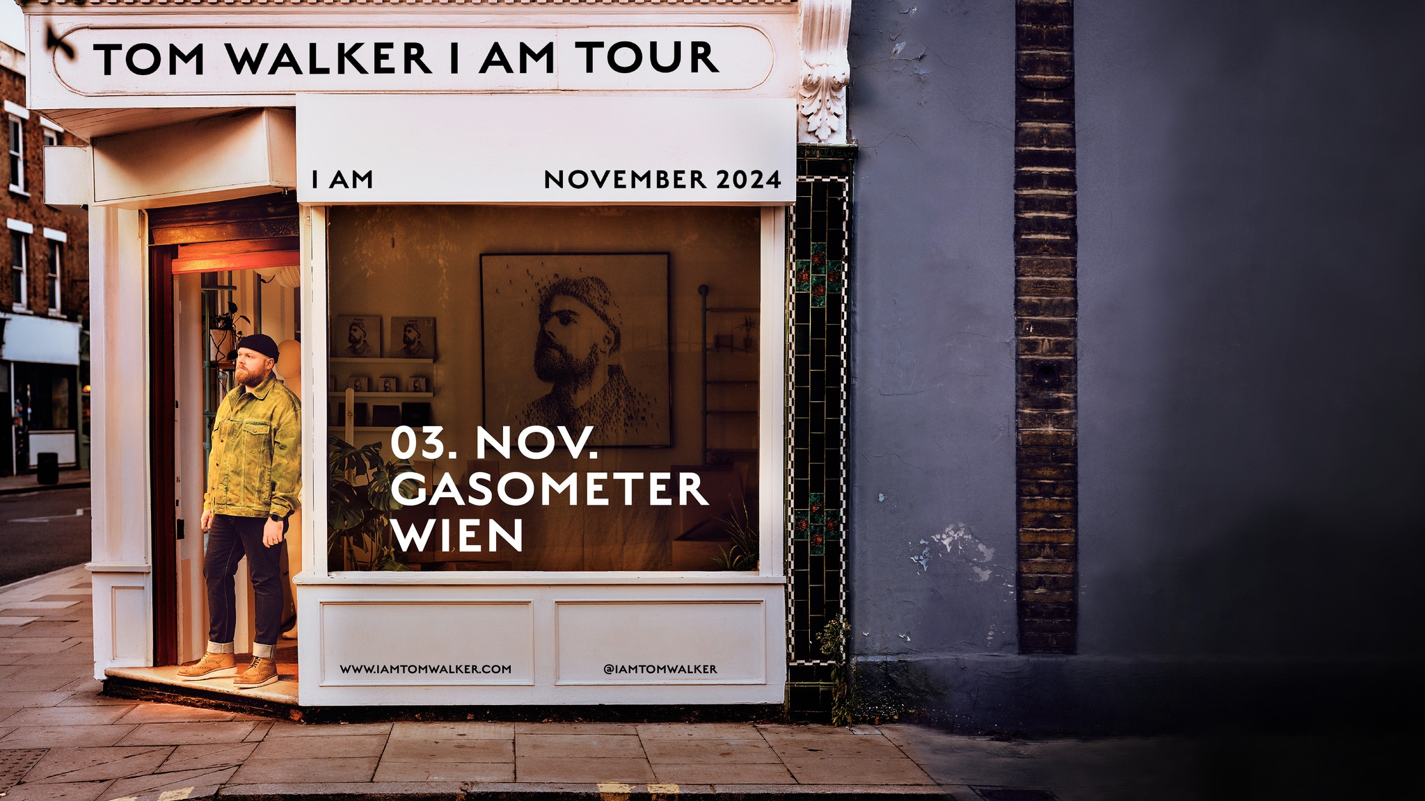 Tom Walker am 3. November 2024 @ Raiffeisen Halle im Gasometer.