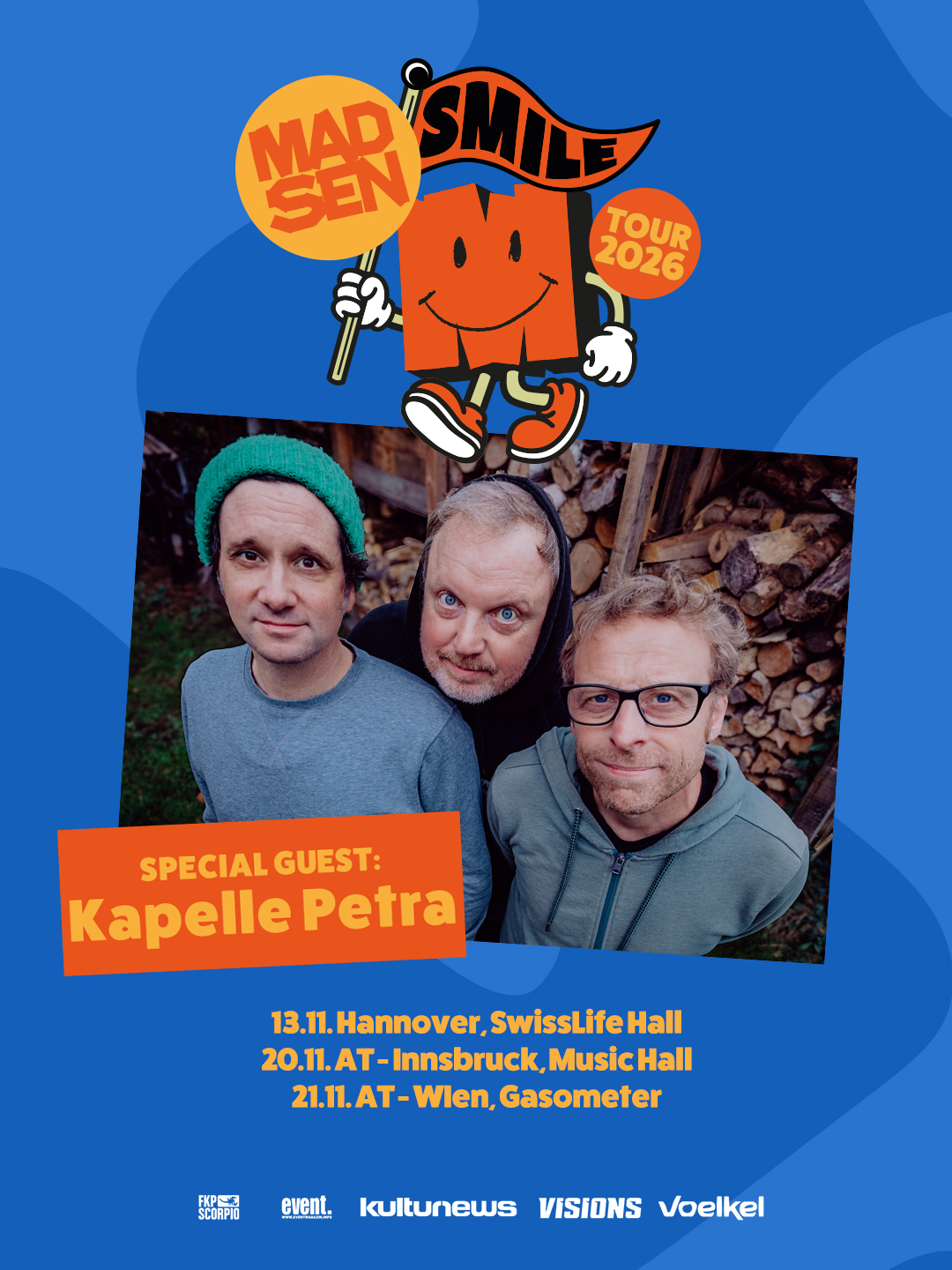 Madsen am 21. November 2026 @ Raiffeisen Halle im Gasometer.
