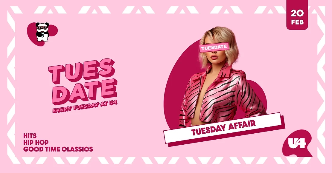 TUESDATE am 20. February 2024 @ U4. TUESDATE am 20. February 2024 @ U4.