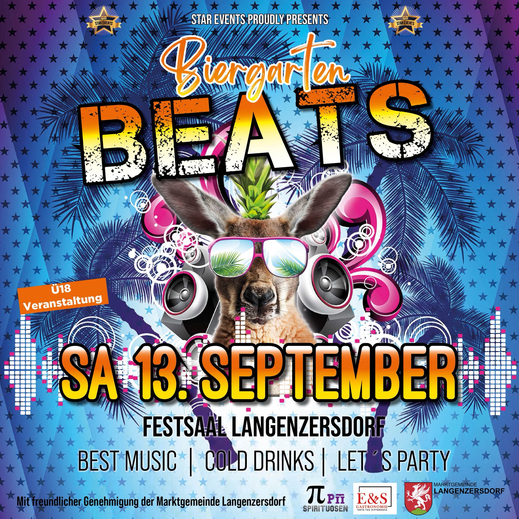 Biergarten Beats - Volume 1 am 13. September 2025 @ Festsaal Langenzersdorf. Biergarten Beats - Volume 1 am 13. September 2025 @ Festsaal Langenzersdorf.