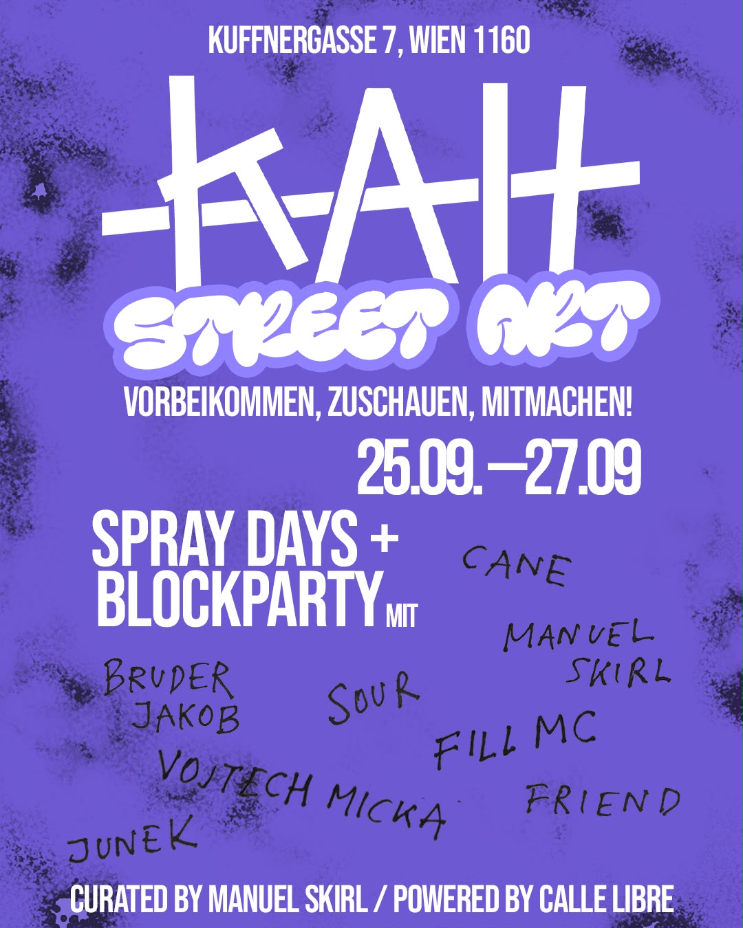 KAH Street Art am 25. September 2026 @ Kunst ab Hinterhof.