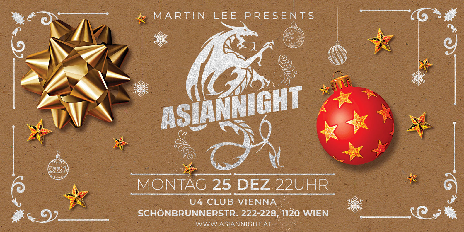 ASIANNIGHT X-MAS SPECIAL am 25. December 2023 @ U4. ASIANNIGHT X-MAS SPECIAL am 25. December 2023 @ U4.