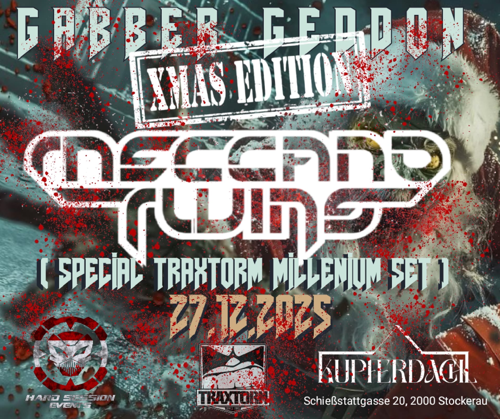 Gabber Geddon Xmas Edition am 27. December 2025 @ Kupferdachl.