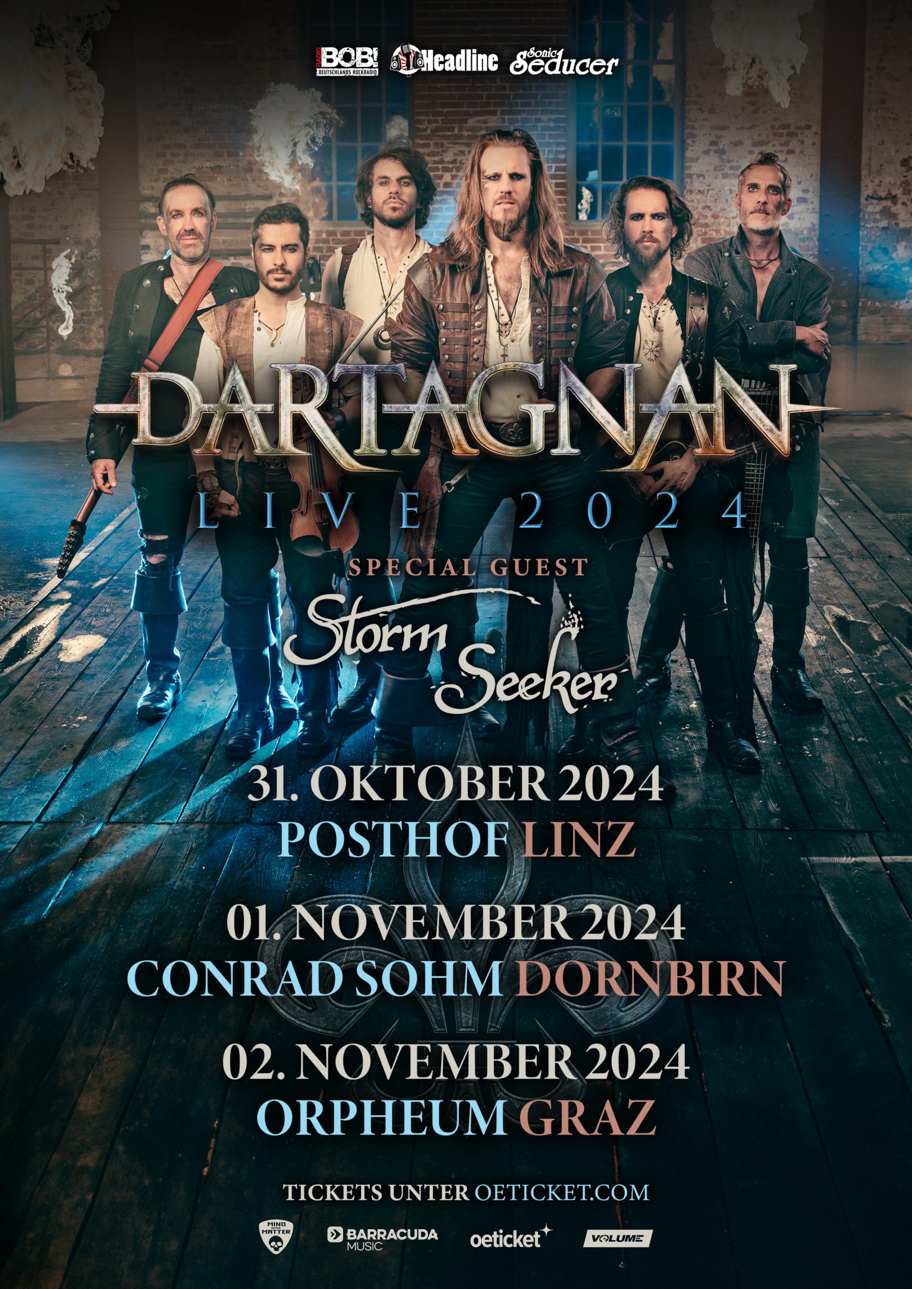 Dartagnan am 1. November 2024 @ Conrad Sohm. Dartagnan am 1. November 2024 @ Conrad Sohm.