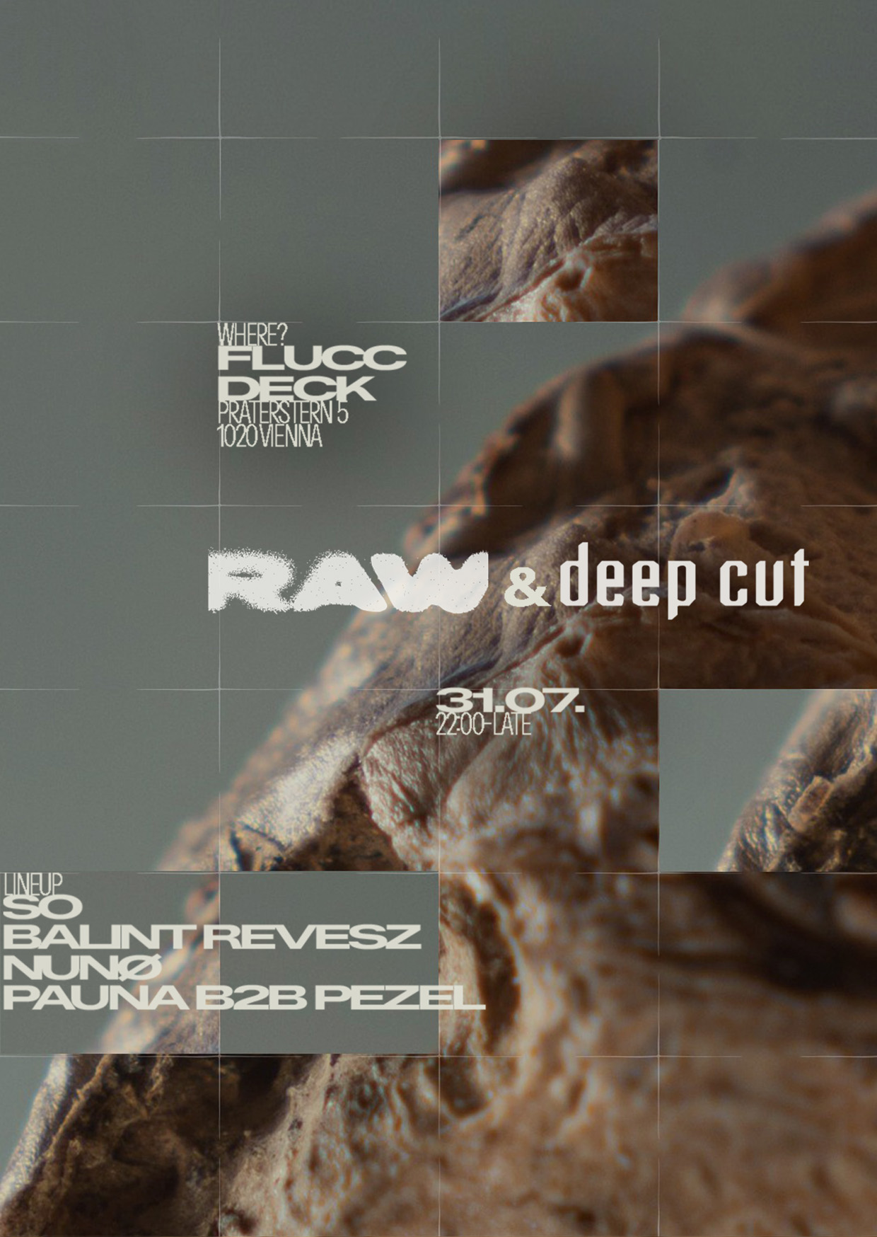 RAW Session & deep cut w/ So, Balint Revesz am 31. July 2026 @ Flucc.
