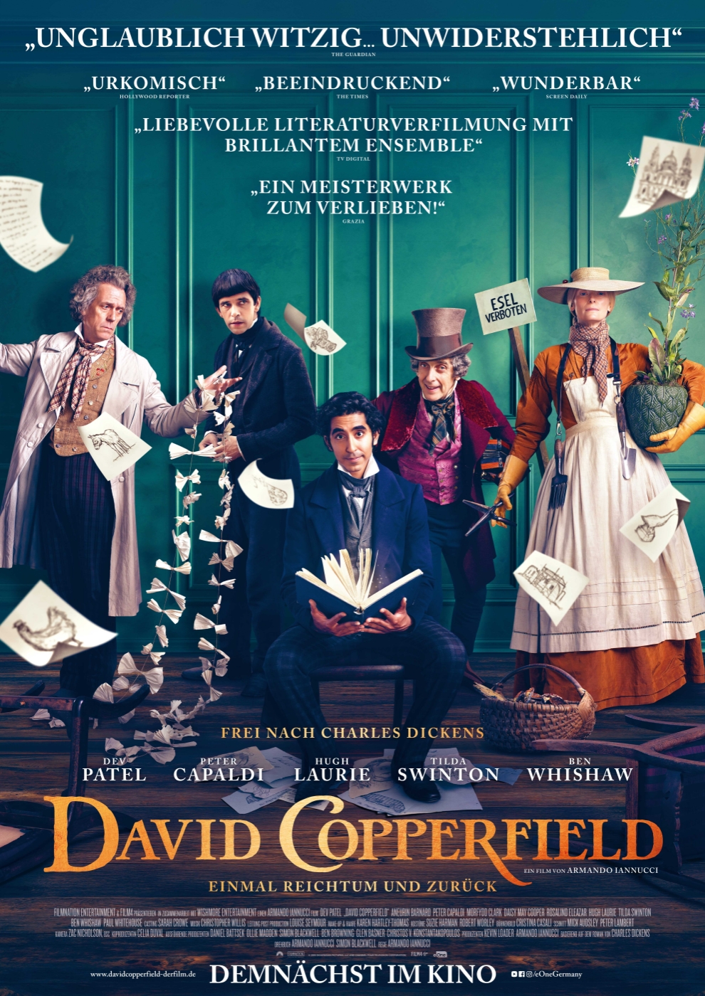 Volume Filmpremiere: David Copperfield - Einmal Reichtum und zurück am 24. September 2020 @ Apollo - Das Kino.