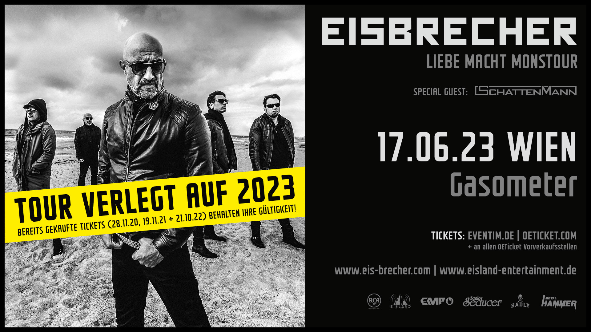 Eisbrecher am 17. June 2023 @ Raiffeisen Halle (früher: Planet.tt Gasometer).