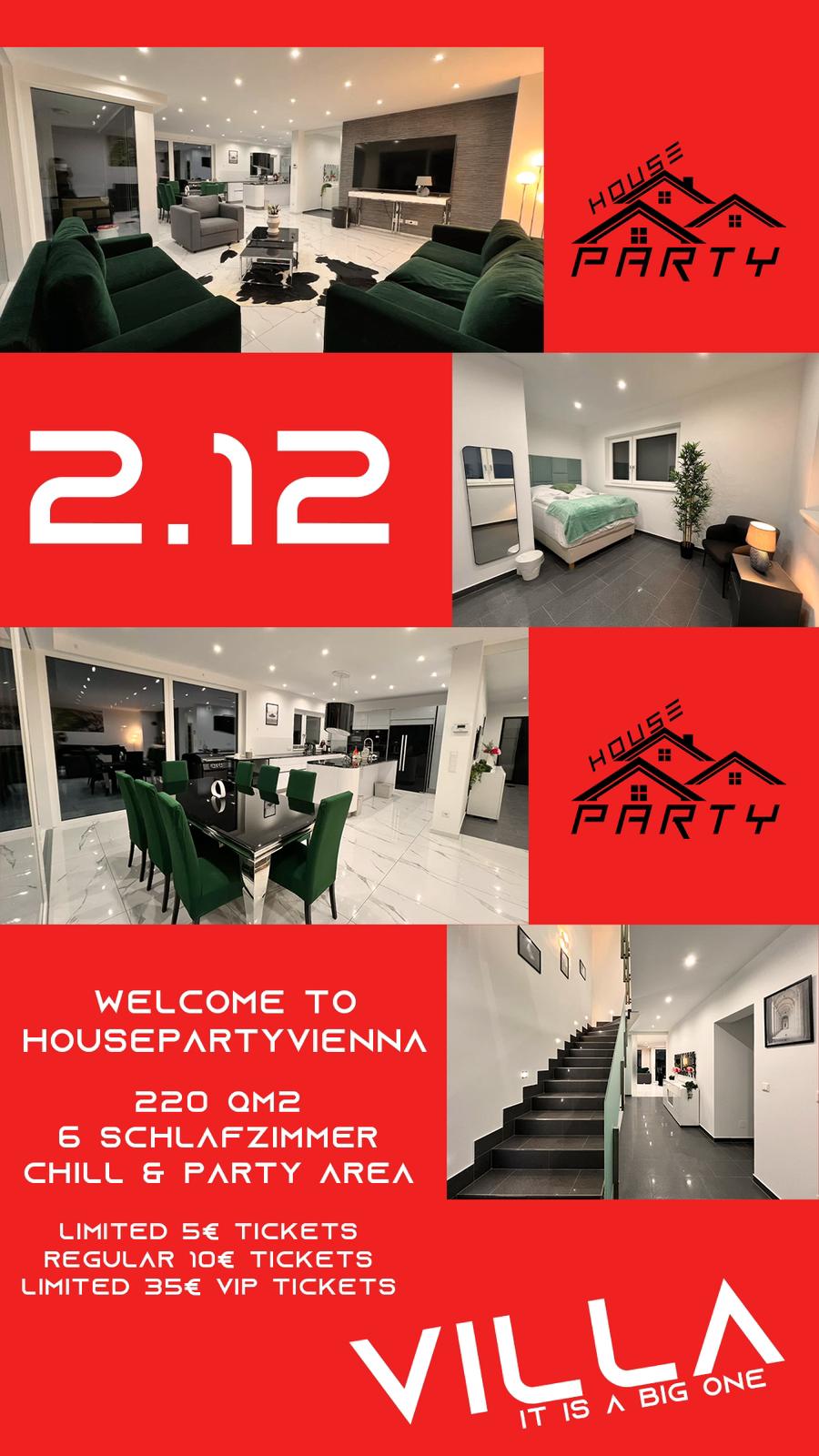 Houseparty (Villa Edition) am 2. December 2023 @ . Houseparty (Villa Edition) am 2. December 2023 @ .