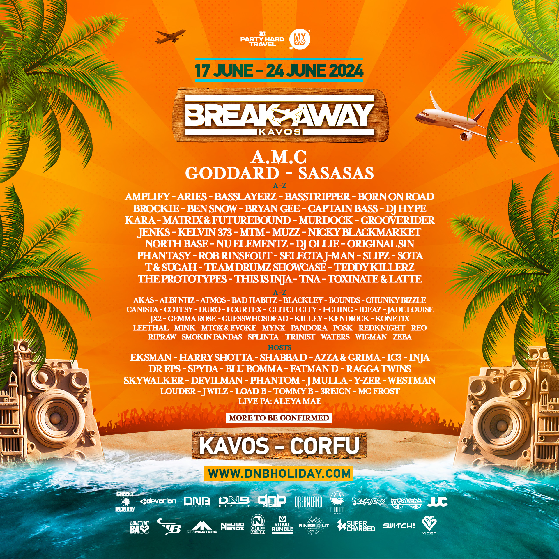 Break Away Festival am 17. June 2024 @ Kavos.