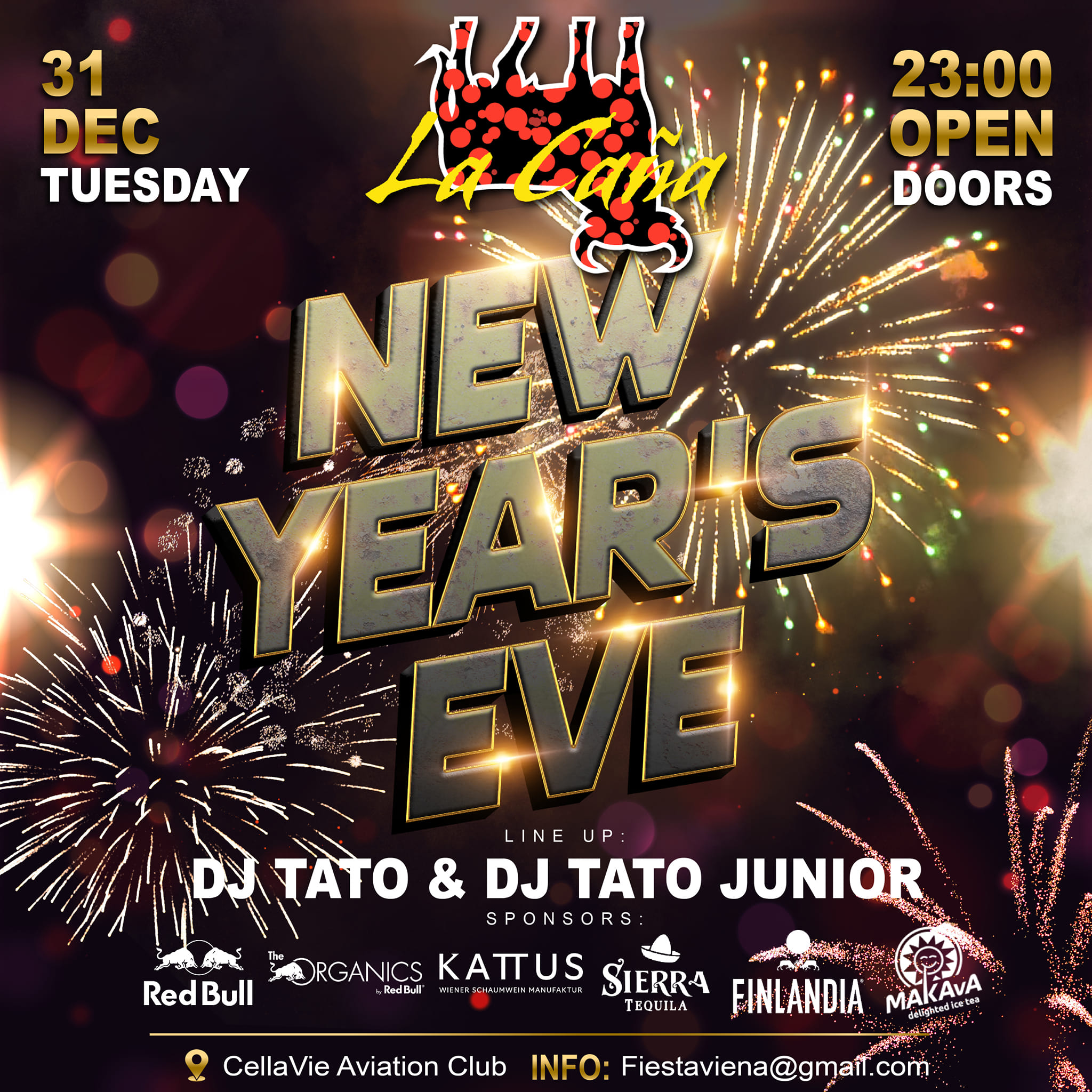 La Cana New Year's Eve am 31. December 2024 @ CellaVie Aviation Club & Lounge. La Cana New Year's Eve am 31. December 2024 @ CellaVie Aviation Club & Lounge.