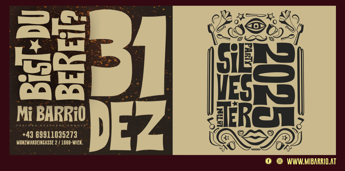 Silvester Latin Party am 31. December 2024 @ Mi Barrio. Silvester Latin Party am 31. December 2024 @ Mi Barrio.