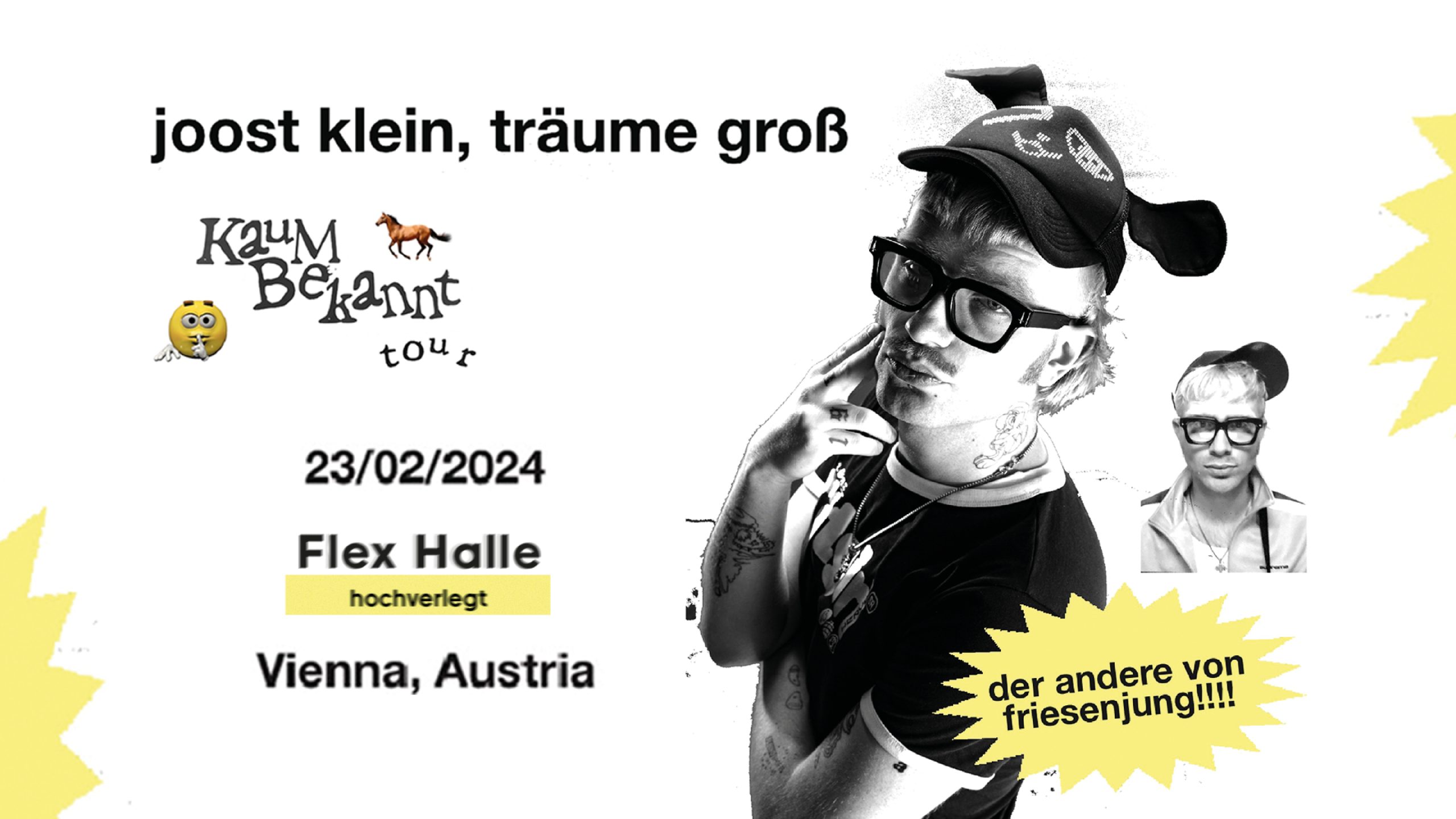 JOOST am 23. February 2024 @ Flex - Café. JOOST am 23. February 2024 @ Flex - Café.