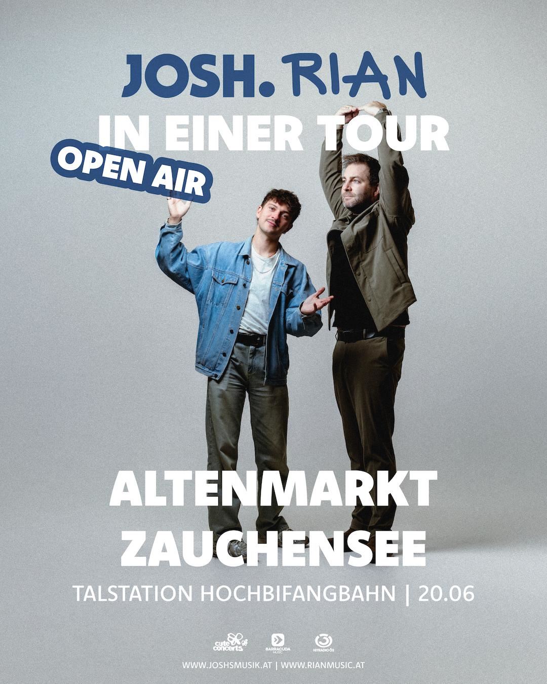 Josh. & RIAN am 20. June 2026 @ Talstation Hochbifangbahn.