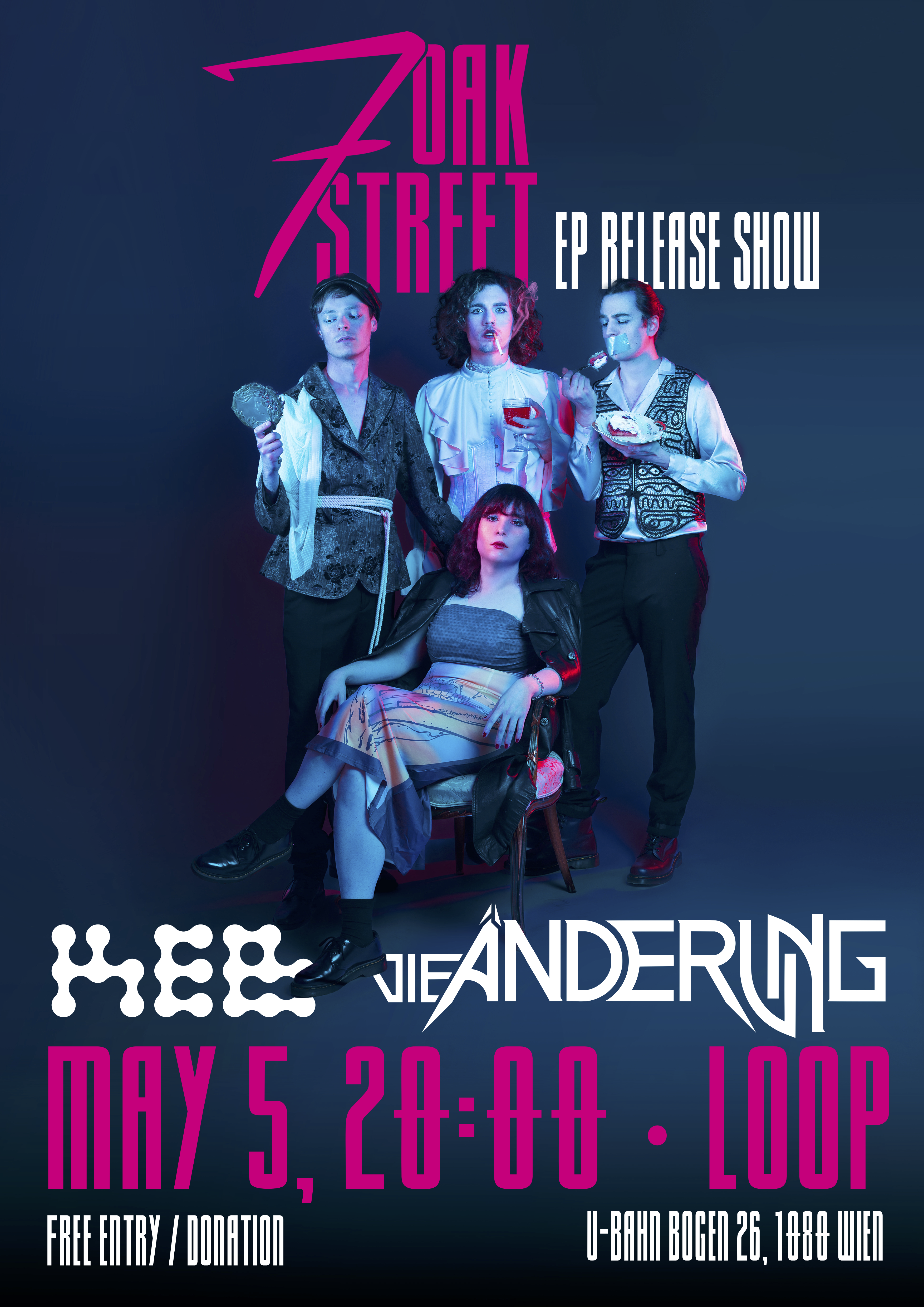 Seven Oak Street am 5. May 2024 @ Loop. Seven Oak Street am 5. May 2024 @ Loop.