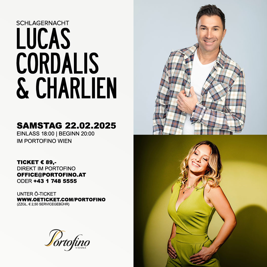 Lucas Cordalis & Charlien am 22. February 2025 @ Portofino. Lucas Cordalis & Charlien am 22. February 2025 @ Portofino.