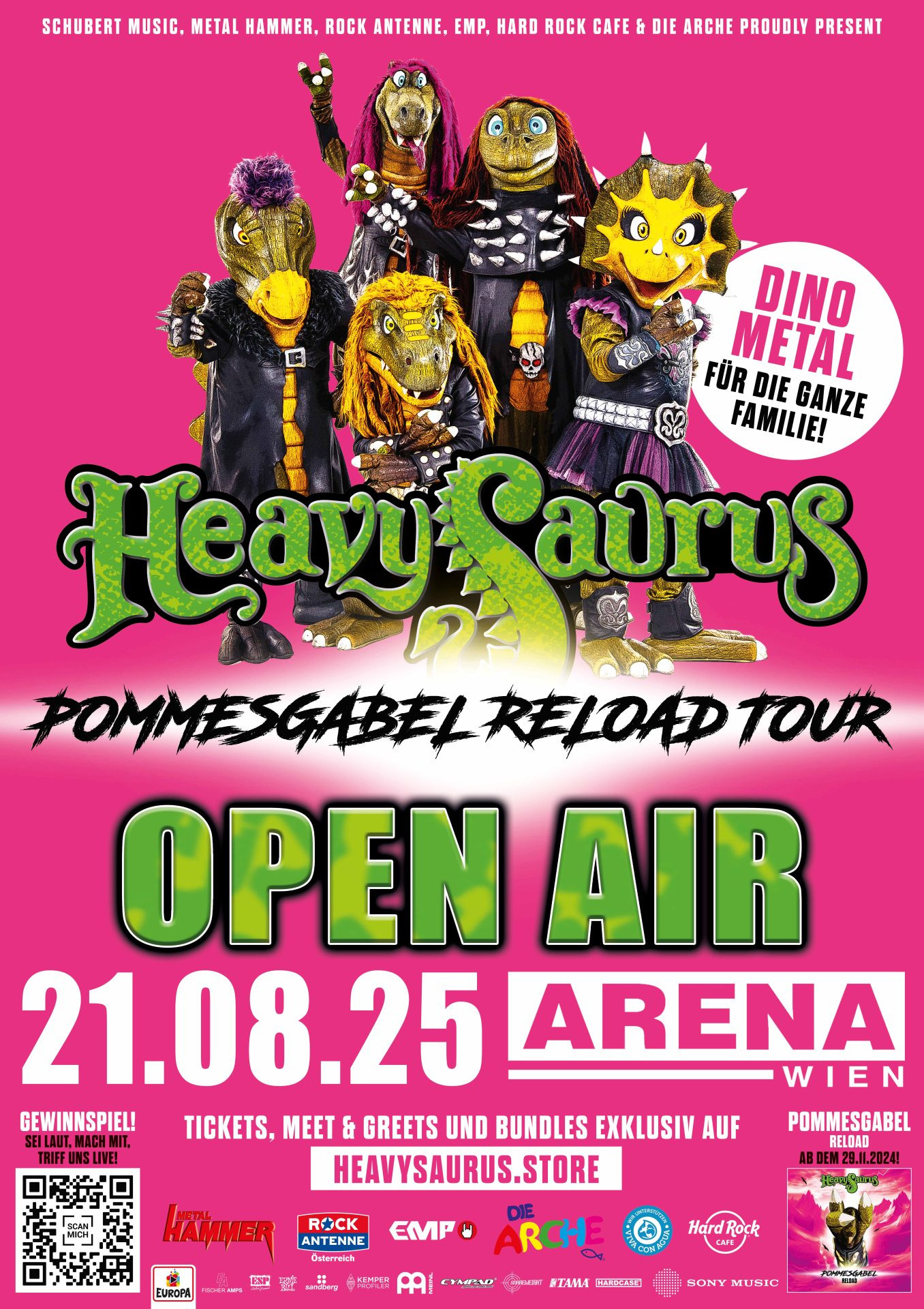 HEAVYSAURUS am 21. August 2025 @ Arena Wien - Open Air. HEAVYSAURUS am 21. August 2025 @ Arena Wien - Open Air.