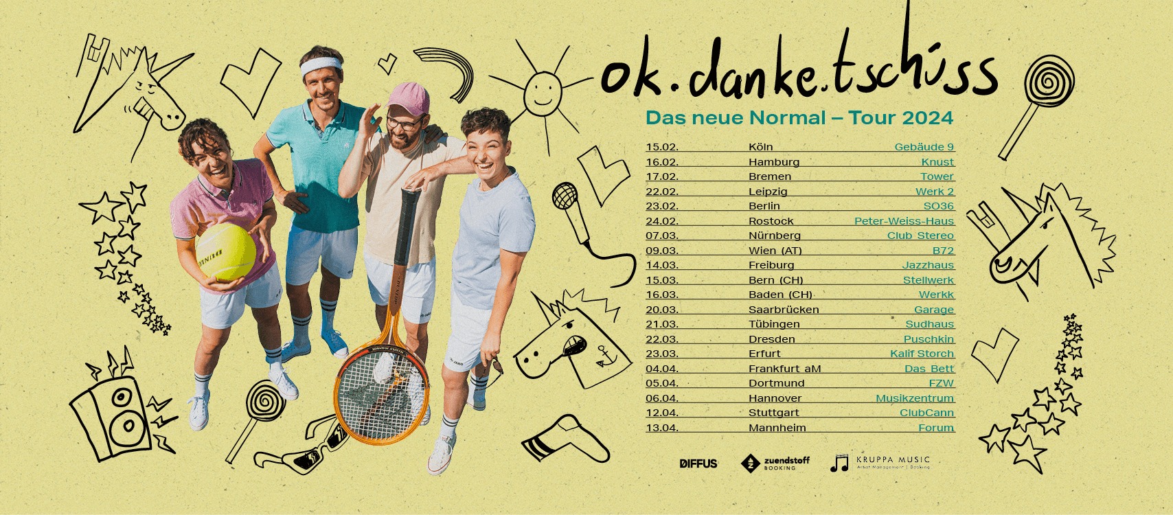 ok.danke.tschüss am 9. March 2024 @ Flucc. ok.danke.tschüss am 9. March 2024 @ Flucc.