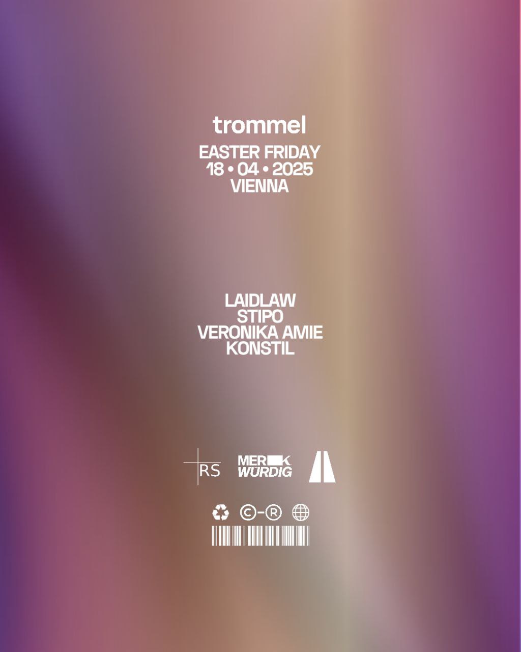 trommel EASTER FRIDAY am 18. April 2025 @ Praterstrasse / PRST. trommel EASTER FRIDAY am 18. April 2025 @ Praterstrasse / PRST.