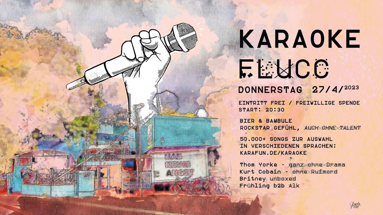 Karaoke FLUCC am 27. April 2023 @ Fluc.